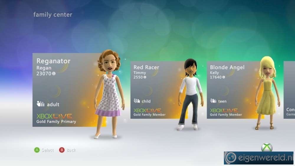 Screenshot van Xbox Live